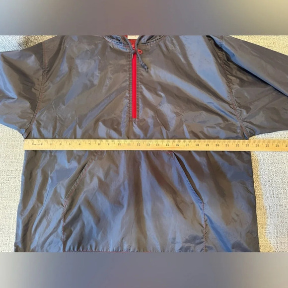 Nick & Sarah Grey With Red Quarter Zip Pullover Sz L - Picture 8 of 9